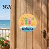 Tropical Wall Decor Hello Summer Door Sign, Ice Pop Flip Flop Welcome Hanger, Party Decoration Farmhouse Hanging Wooden Wreath for Front Home
