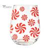 Decorative Party Drinkware Christmas Cocktails Glass, Santa Snowman Reindeer Tree Design Tumbler, 300ml Lead-free Wine Glasses Holiday for Cocktail
