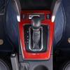 For Subaru Forester 2013-2018 Red Soft Carbon Fiber Interior Kit Dashboard Console Gear Shift Panel Decoration Trim Stickers