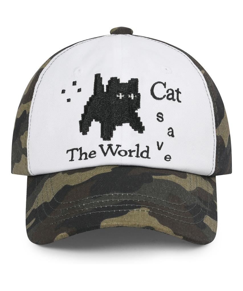 Kaesseibeudeowoldeu Pixel Art Ball Cap (Camo Khaki)