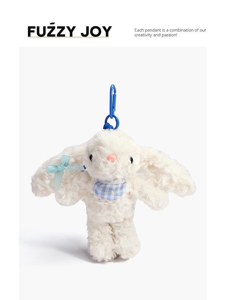 Original Lop-Eared Rabbit Plush Keychain - Cute Gift for Girls