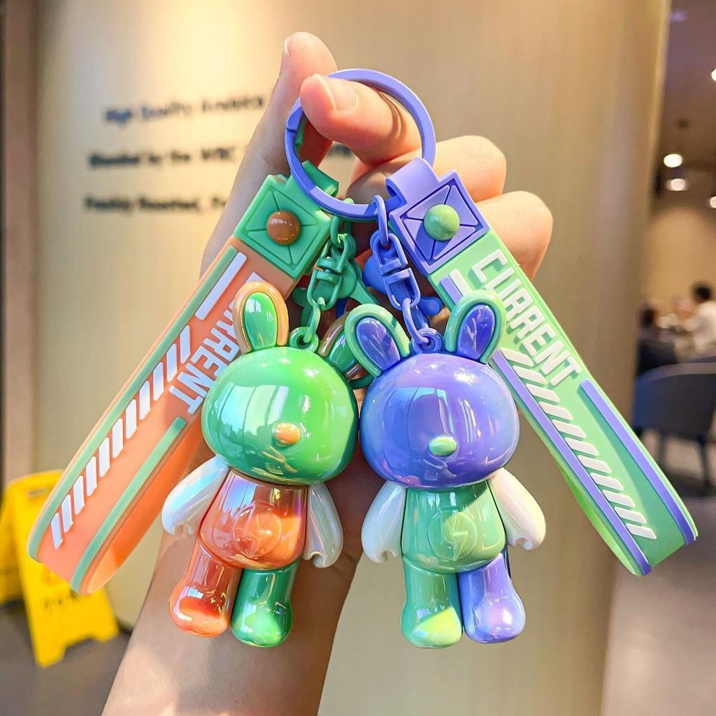 Stylish Keychain Bunny Fun Colored Resin Charm Ideal For Students And Couples