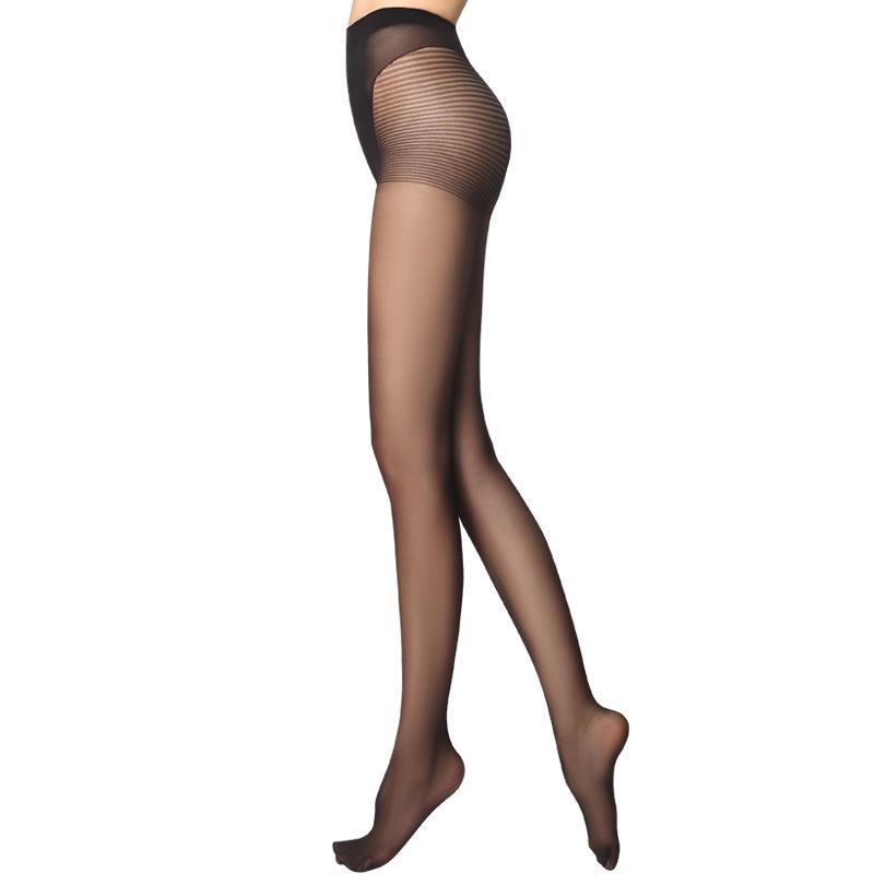 Red Pepper Zebra Pattern Summer Pantyhose - Breathable, Anti-Snag Jacquard Stockings for Women