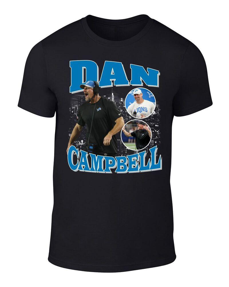 Dan Campbell Bootleg Style T-Shirt Unisex T-Shirt XL