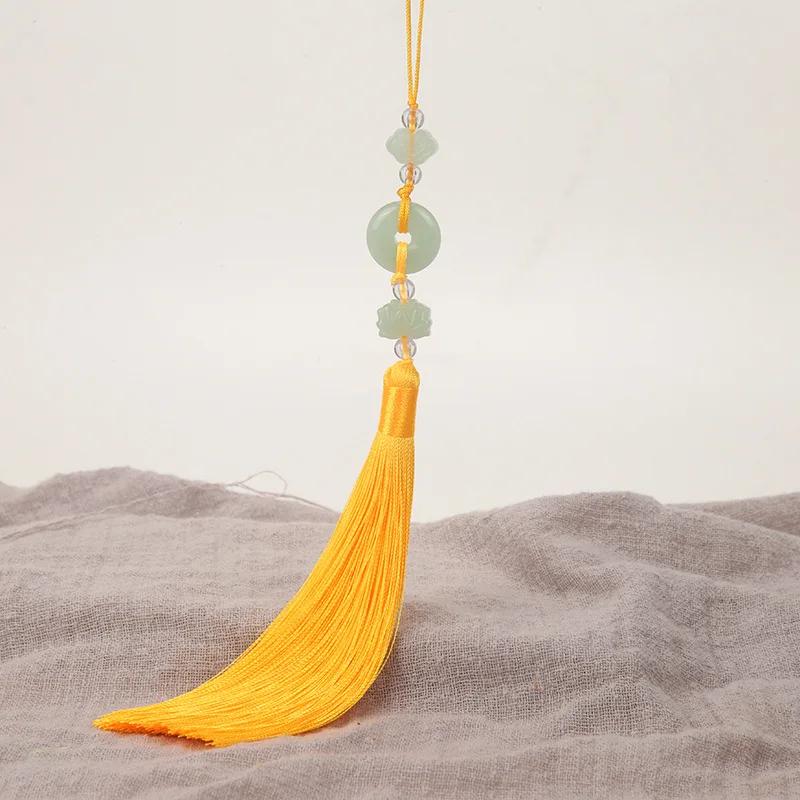 2Pcs Imitation Chinese Knot Tassels DIY Curtain Clothes Bag Craft Supplies Classical Style Tassel Pendant 13cm Beaded Fringe