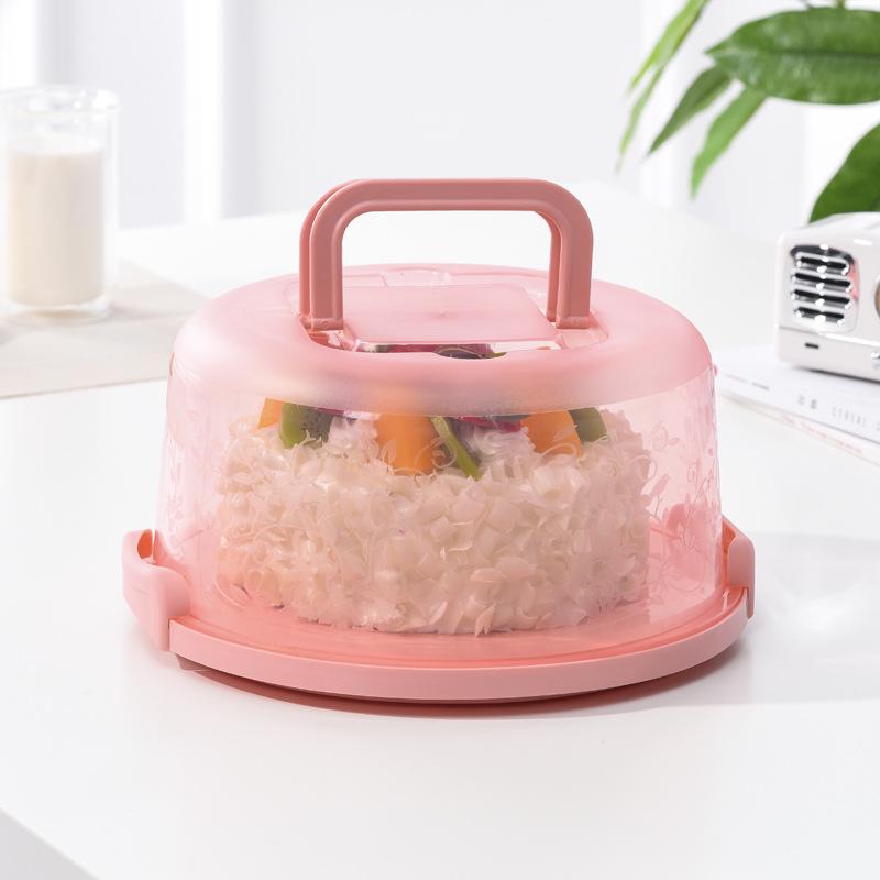 

Handheld Cake Box with Double Handles - Portable Fruit Packaging and Storage Box
