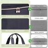 Double Layer Nail Polish Storage Bag 30 Grids Large Capacity Nail Care Kit Bag Handheld Waterproof Essential Oil Organizer Bag