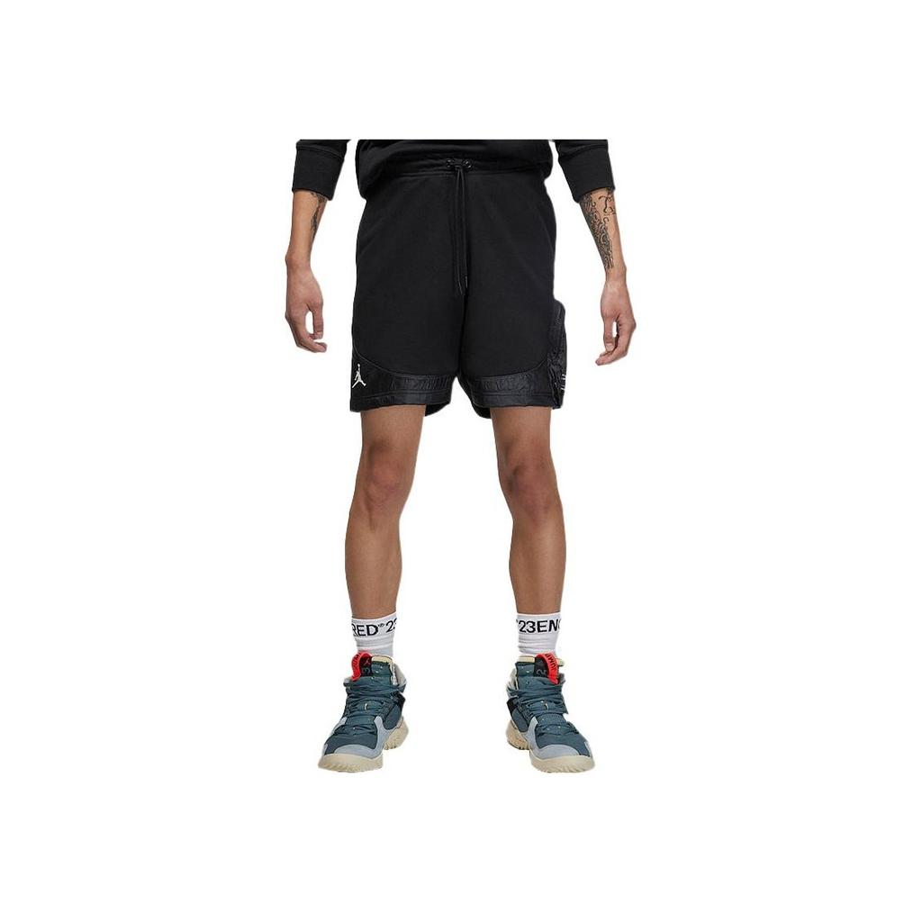 Jordan Spliced Casual Sports Shorts Men Bottoms Black DM1862-010