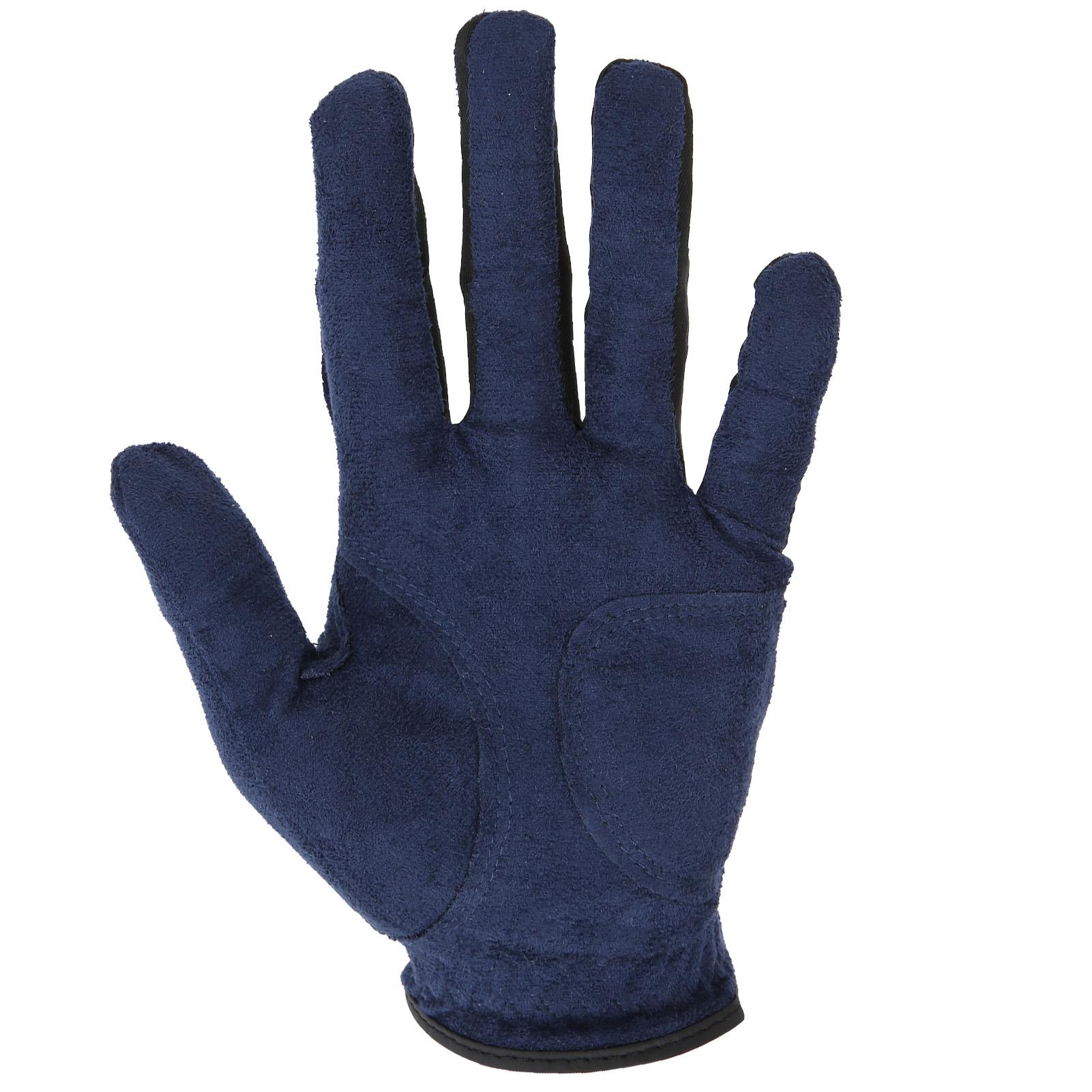 

Мужские перчатки для гольфа для левой руки из микрофибры, впитывающие пот, мягкие, дышащие, перчатки для гольфа, королевский синий 27#