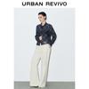 UR 2025 Autumn Women's Retro Plaid Button-Front Shirt
