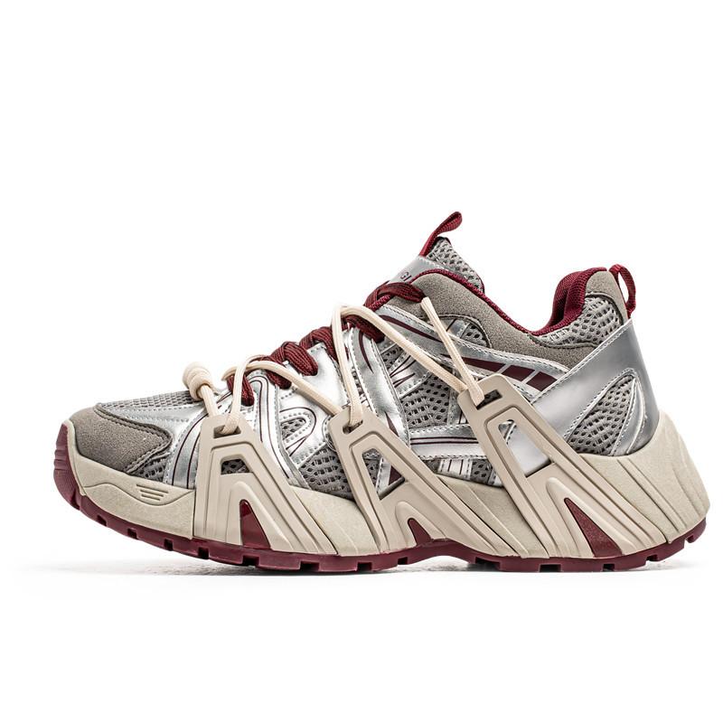 

Men s shoes new spring and summer breathable mesh trendy shoes men s Hong Kong style platform dad shoes youth height-increasing sports shoes 39