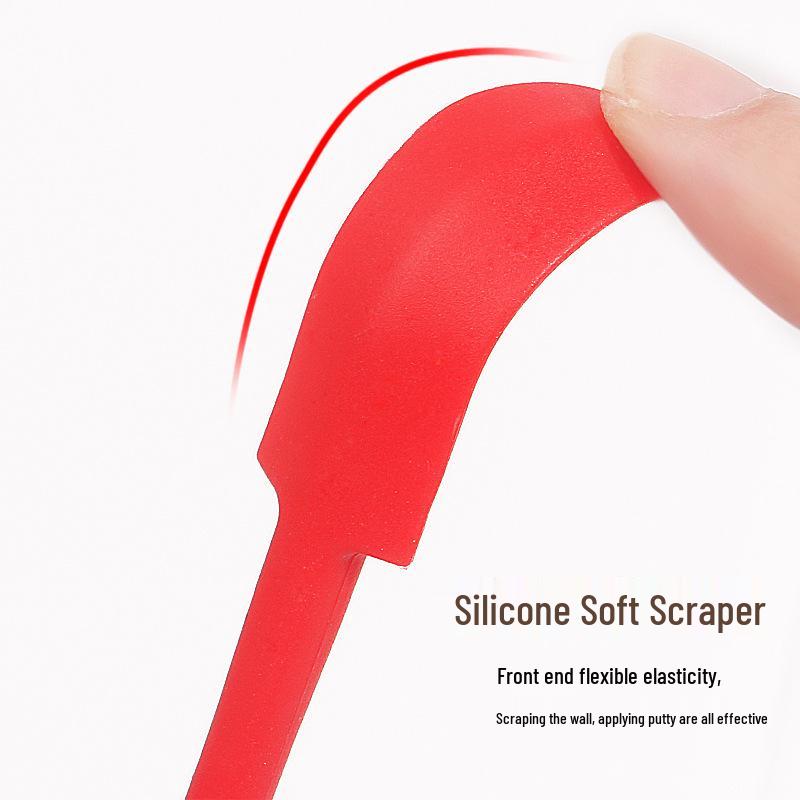 Reçel ve Kozmetik Kazıma İçin 3 Parçalı Mini Silikon Çift Taraflı Spatula Seti