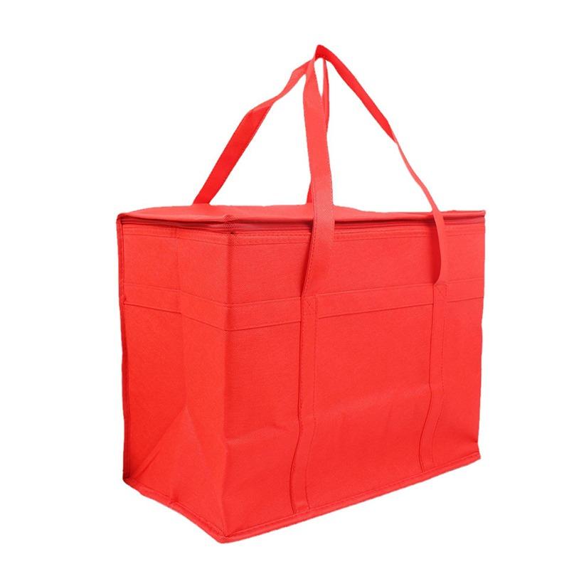 Large Insulated Reusable Grocery Bag Foldable Thermal Cooler Bag Hot Cold Keep Warm Food Delivery Picnic Shopping Bag