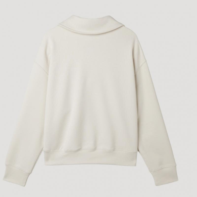 [She S miSS] Half Zip Up LeTTering T ShirT SwjTSp12030 Cr