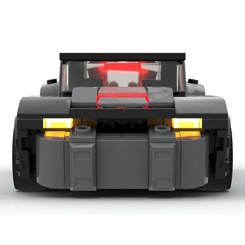 337 PCS New MOC Car Model Movie Game Series Building Block Car Revenge "Batmobile Eight-grid Car Children's Building Block Toy