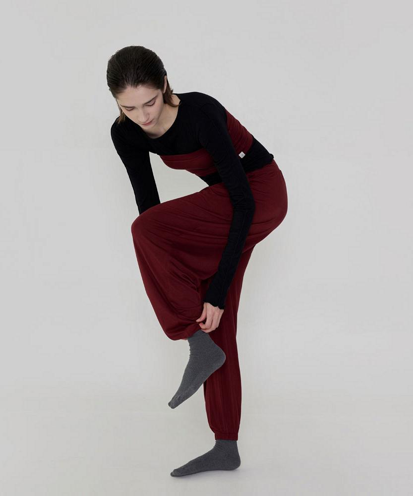 Debiweeo Leorin Harem Pants Devi-B0086-Burgundy