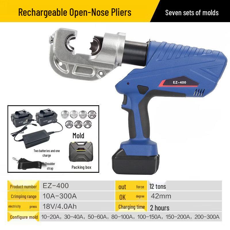DAXTEOT EZ-400 Electric Open-Nose Terminal Crimper