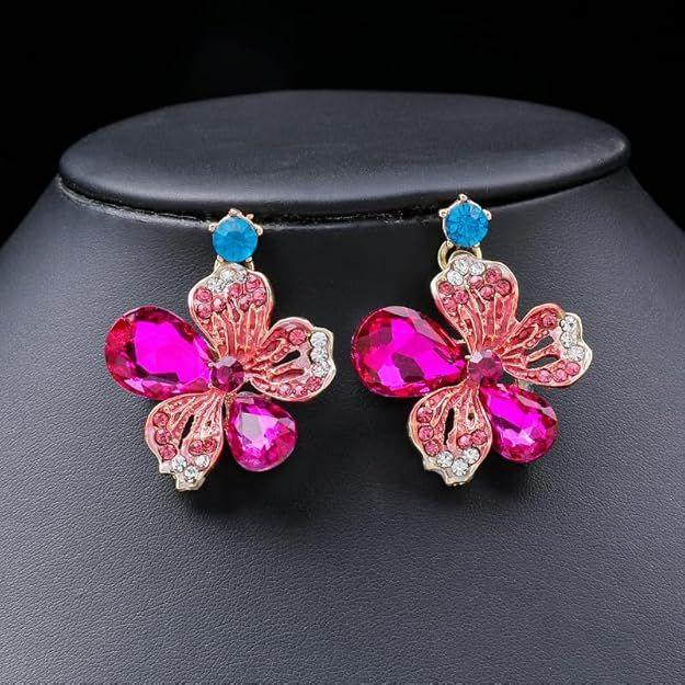 Shining Diva Fashion Necklace Jewellery Set for Women Latest Stylish Design Fancy Crystal