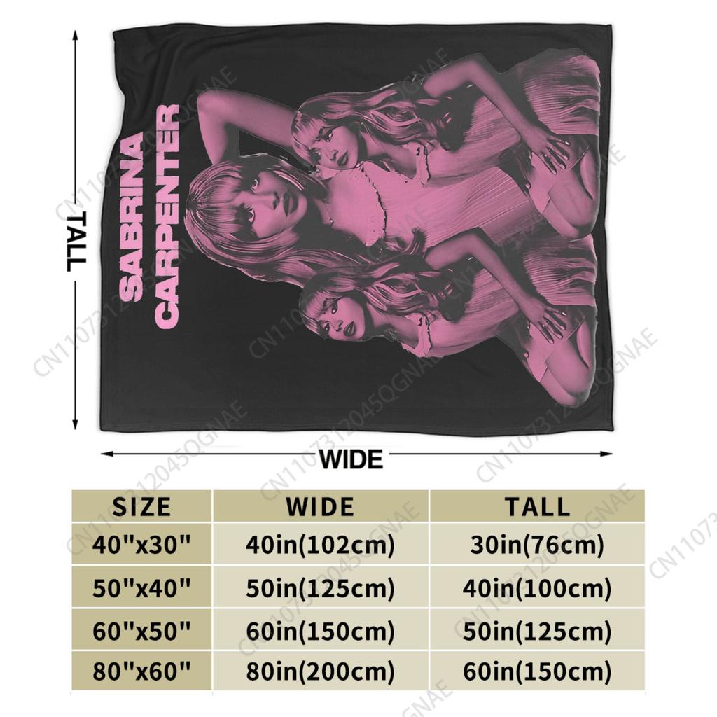 Sabrina Caprenter Singer Flannel Blanket Super Soft Throw Blanket For Couch Bed Decorative Funny Bedspread Sofa Bed Cover