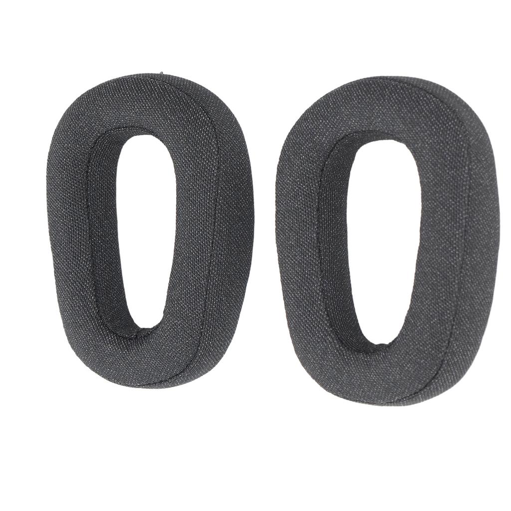 2pcs Replacement Ear Pads Professional Noise Insulation Breathable Cotton Linen Fabric Memory Foam Soft Comfortable Ear