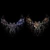 Beaded Rhinestone Iron on Applique Collar Trim for T-shirts Jackets Hoodies Bags Crystal Garment DIY Decoration