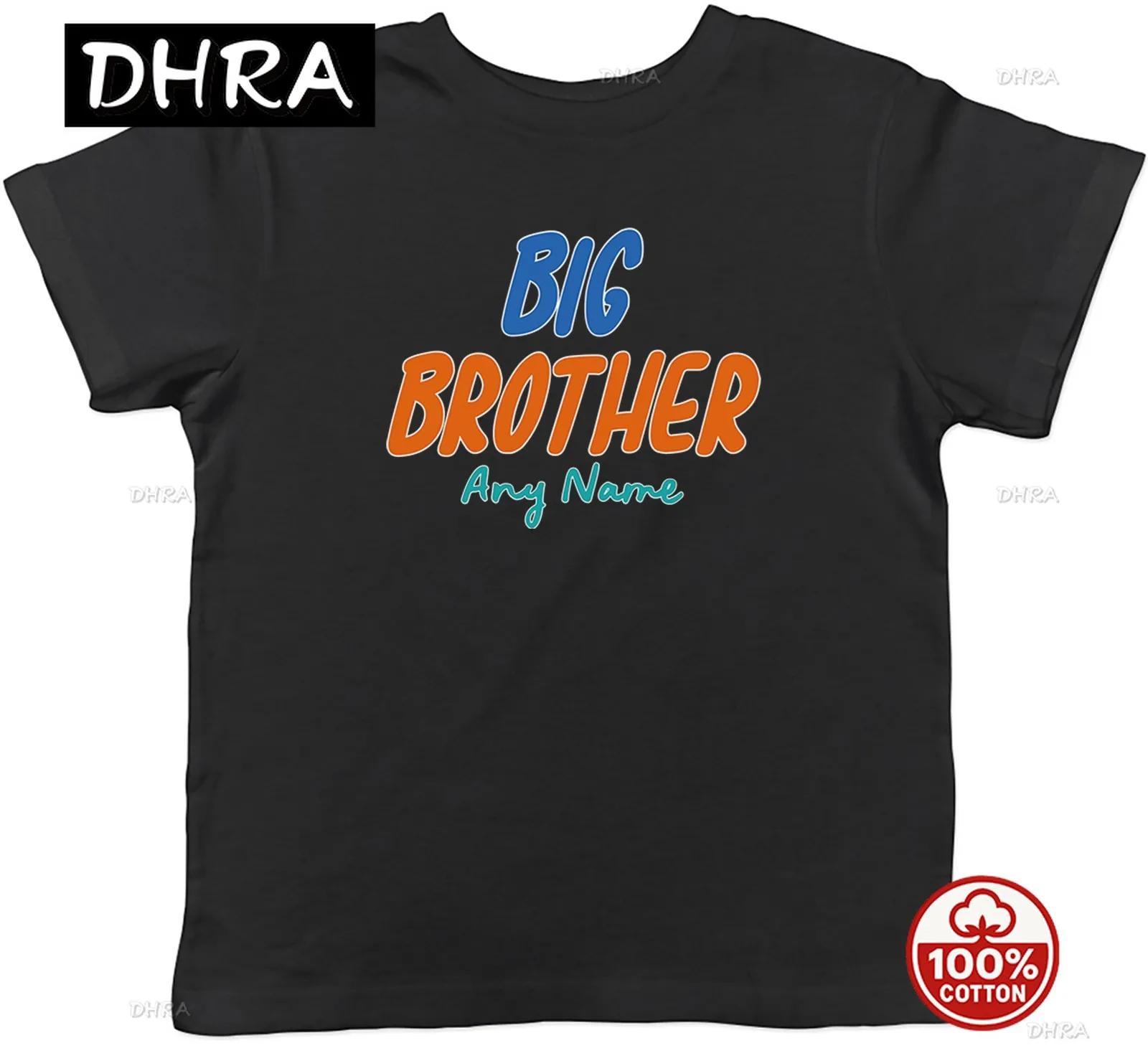 Personalised Any Name Big Brother Kids TShirt Boys Girls Atwork for Female Tee Gothic Streetwear Y2K Aesthetic Tops Breathable S