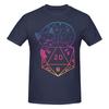 Funny D20 Cat Rainbow Dnd Dice Unisexs Printed Tshirt Unisex T Shirtshirt