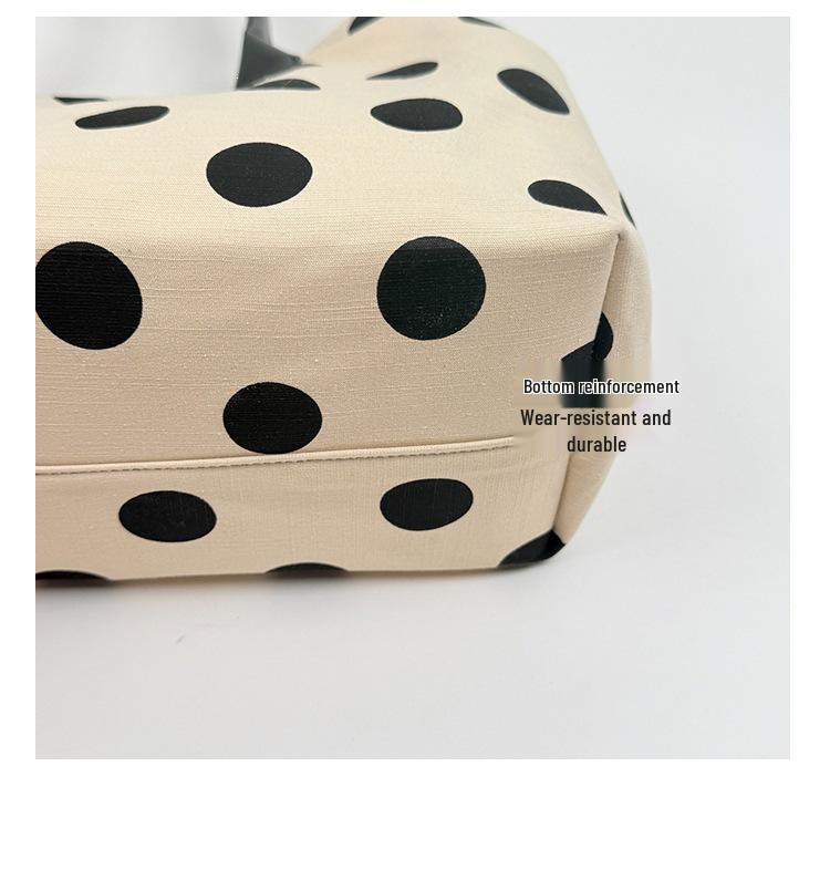Versatile Polka Dot Korean Minimalist Tote Bag - Large Capacity, Multi-layer Shoulder Handbag