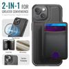 For iPhone 14 Case JEEHOOD J10  Compatible with MagSafe Leather Back Phone Cover with Detachable Card Holder Kickstand