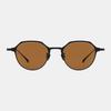 MATTEPUZ MP-09 TITANIUM BROWN SUNGLASS BLACK