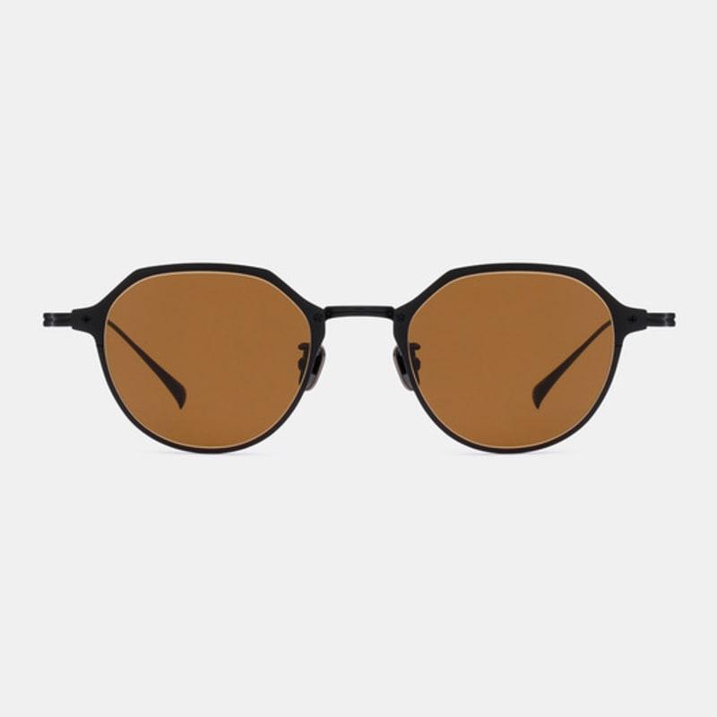 MATTEPUZ MP-09 TITANIUM BROWN SUNGLASS BLACK