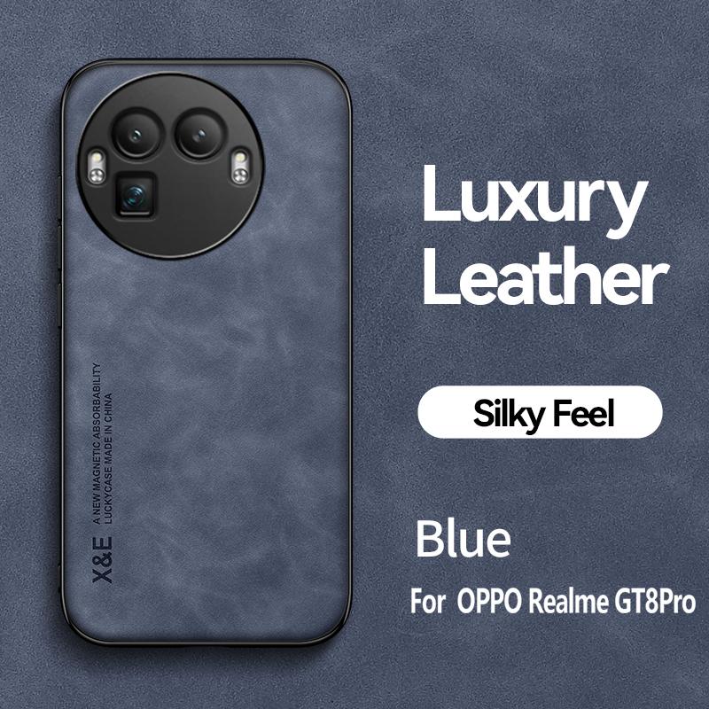 Magnetic Leather Phone Case For Realme GT8 Pro GT8 Pro RealmeGT8Pro Shockproof Silicone Soft Case Cover