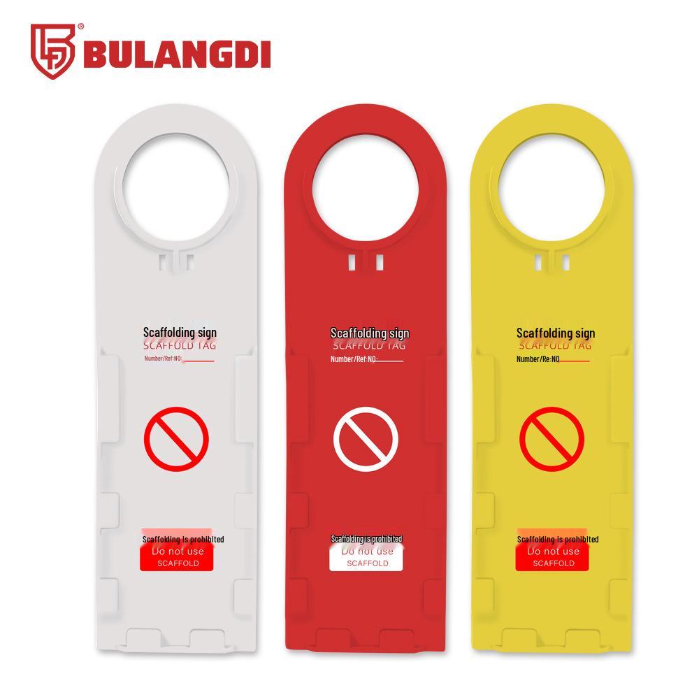 Safety Inspection Shutdown Tag for Construction Site