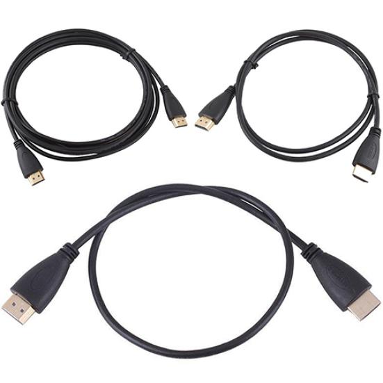 0.5/1/2M Gullbelagt Tilkobling HDMI-kompatibel Kabel V1.4 Høy Klarhet 1080P for LCD DVD HDTV Samsung PS3