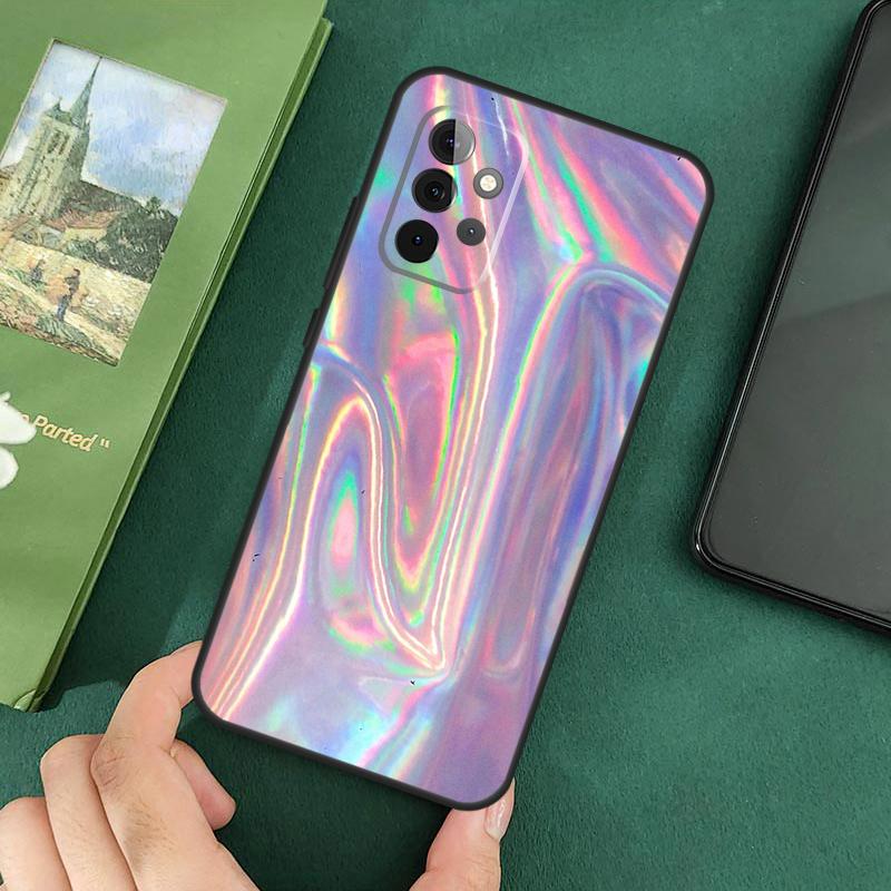 Holographic Iridescence Case For Samsung Galaxy A54 A12 A22 A32 A52 A72 A52S A14 A70 A51 A71 A33 A53 A73 Cover