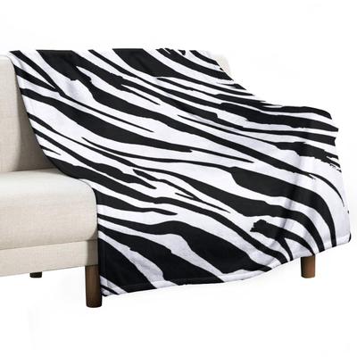 Zebra Skin Pattern Throw Blanket Decorative Beds Hairys Blankets and Throws for Babies Blankets