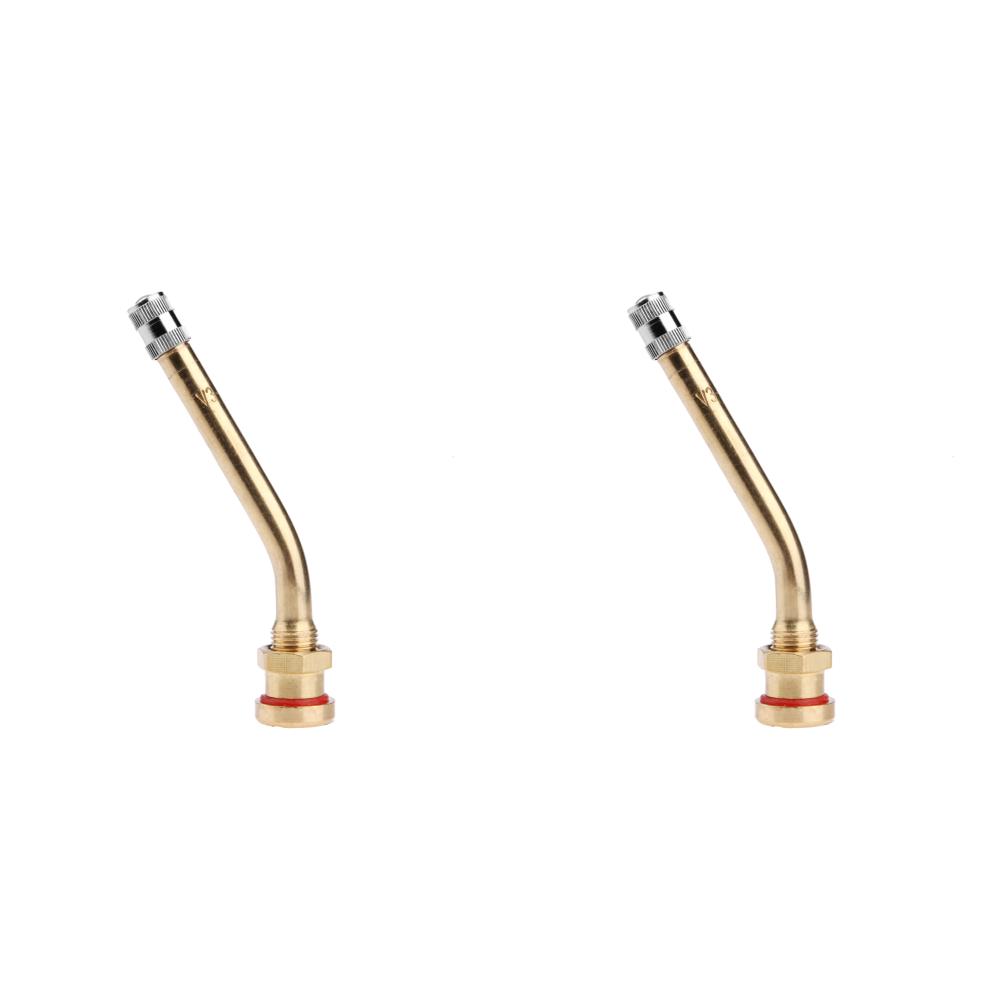 1/2Pcs Brass Truck Tire Valve Stem for V3.20.4 9.7mm Hole Aluminum Wheel Rims Applicable to Buses Minibuses Heavy Trucks