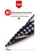 Cobalt Multifunctional Step Drill Bit for Hard Metals and Stainless Steel
