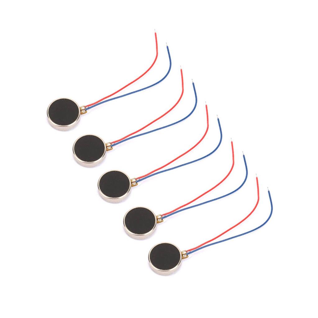 5pcs DC 3V 80mA Pager and Cell Phone Coin Flat Vibrating Micro Motor 10x2mm 11000RPM 1020(27mm)