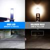 2Pcs H1 LED Headlight Bulbs Canbus 25000LM 50W 1:1 Mini Wireless Light With Fan H1 Turbo Lamps Car Headlamp Plug&Play 6500K White 12V