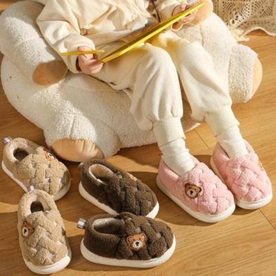 Winter Neue Kinder Baumwolle Schuhe Mädchen Samt Hause Im Freien Warme Jungen Hausschuhe