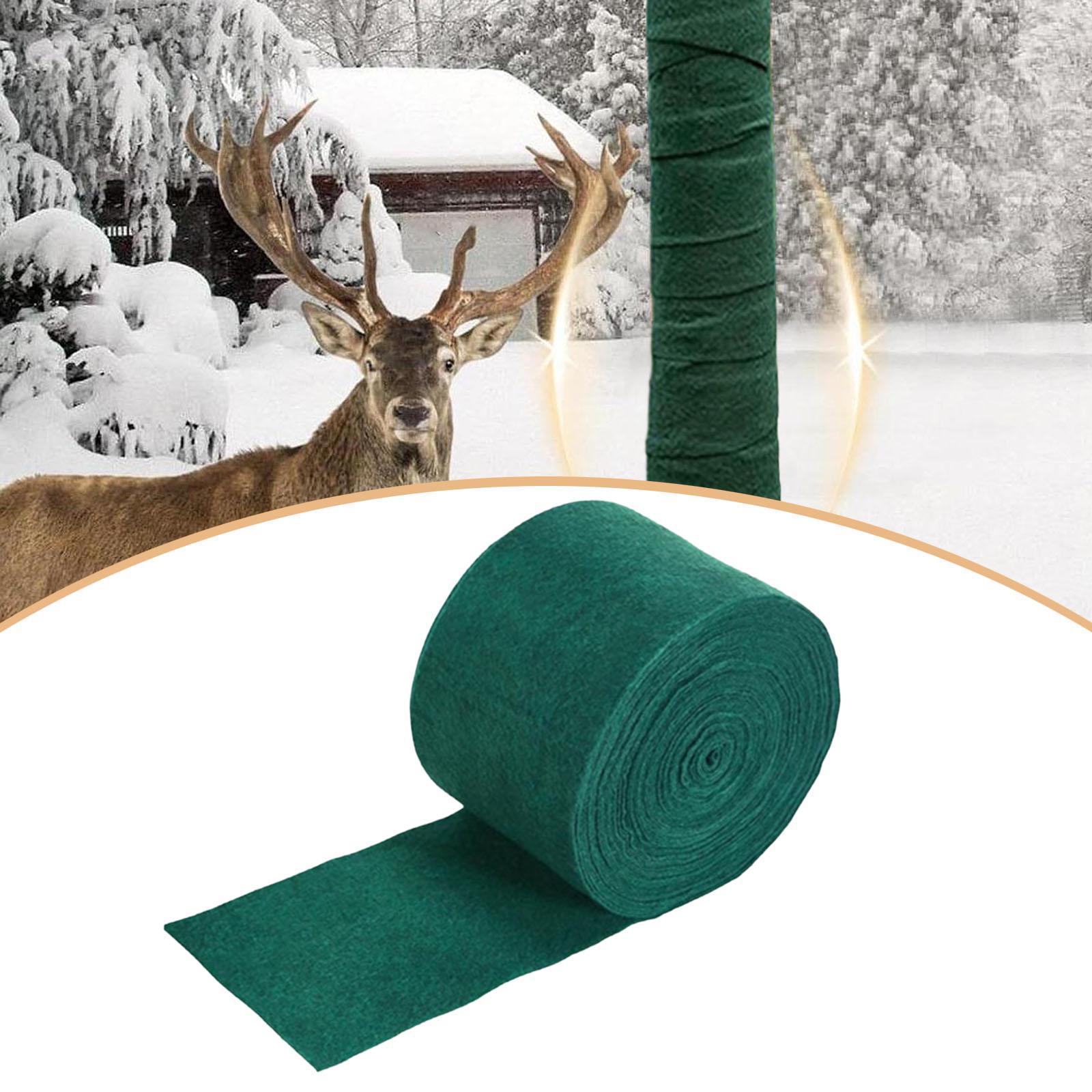 

Tree Wrap to Protect Bark Breathable Anti Freezing Saplings Barrier Green Shrub Plants Wrap Tree Trunk Cover for Deer for Winter