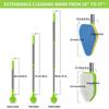 Retractable Long Handle Triangle Brush Multifunctional Floor Bathroom Cleaning Brush Sponge Brush Kitchen Supplies Cleaning Tools