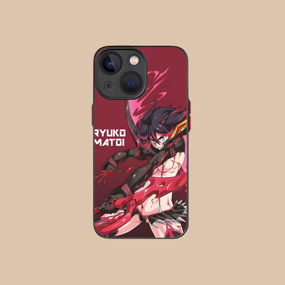 

La Kill Ryuko Matoi Phone Case for iPhone 16 15 14 13 12 11 X XR XS 8 7 Pro Max Plus Mini Colour Printing Silicone Cover Luxury iPhone 7 Plus