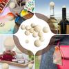 100 Pack Natural Wood Beads Wooden for DIY Macrame Jewelry Making Loose Charms And Crafting