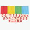 Counting Sticks Wooden Building Block Montessori Mathematical Kids Education Toy