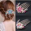 Alloy Diamond-studded Hair Comb Five-tooth Comb Hair Clip Ponytail Hair Fork