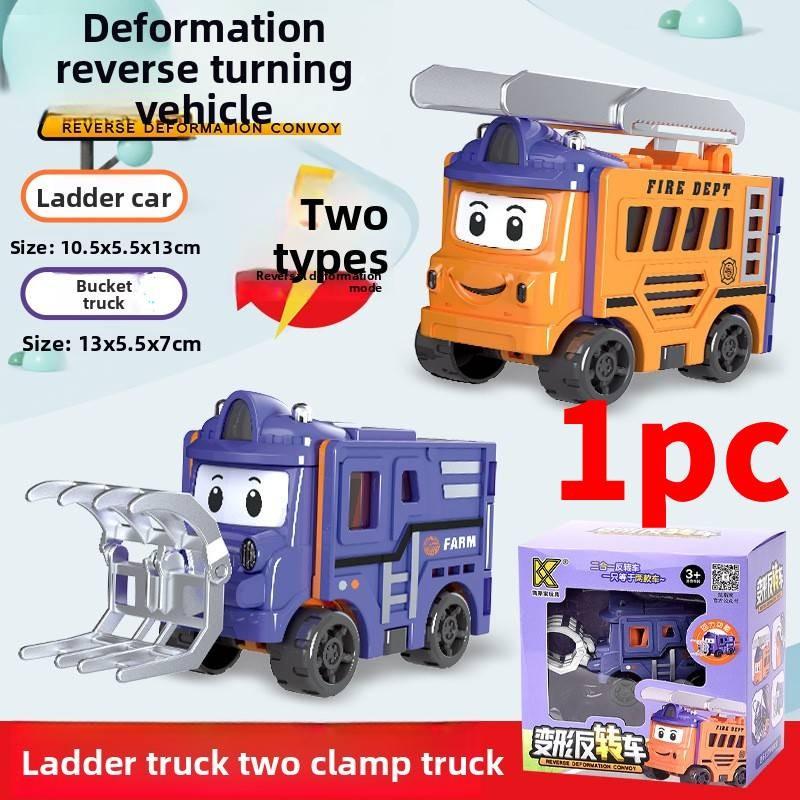 Roller And Bulldozer Toy For Boys With Doublesided Transforming Design For Creative Play And Infant Learning