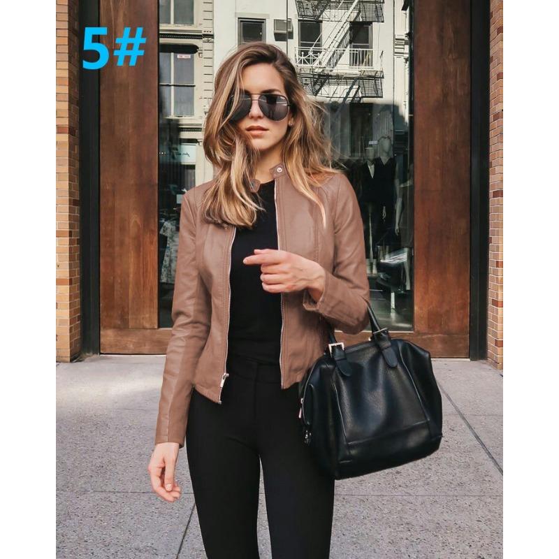Autumn and winter fashion leather suit jacket women, urban beauty high-end temperament long-sleeved ladies jacket jacket MJ0087