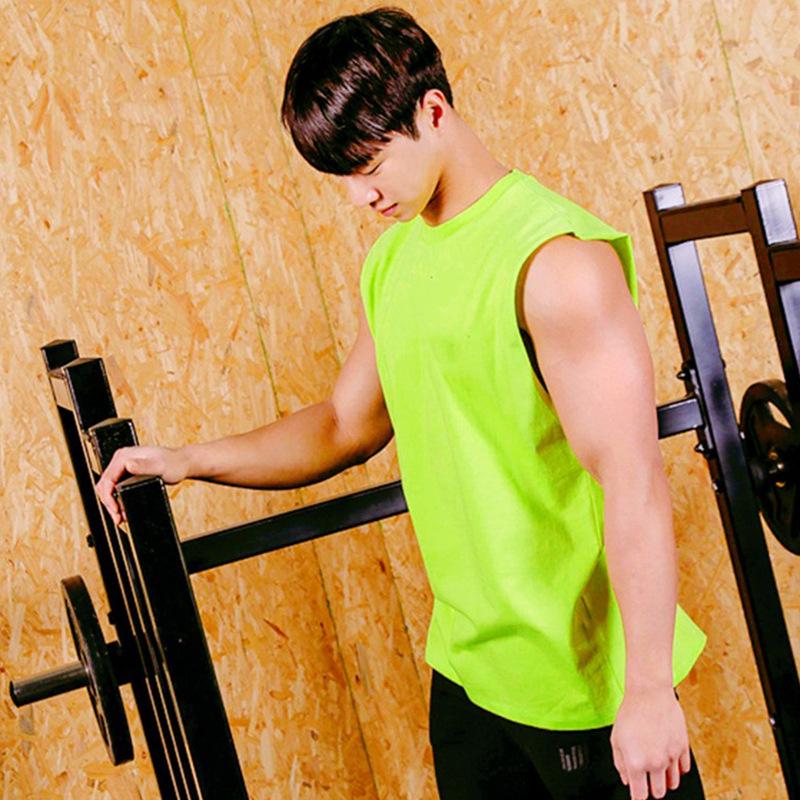 2024 Men's Korean Style Sleeveless Fitness Tank Top - Loose, Breathable Training Vest